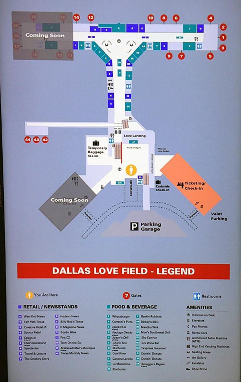Dalaso love field oro uostas map