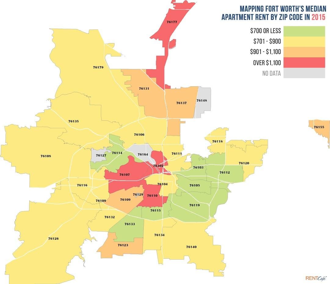 pašto kodas žemėlapis Dallas