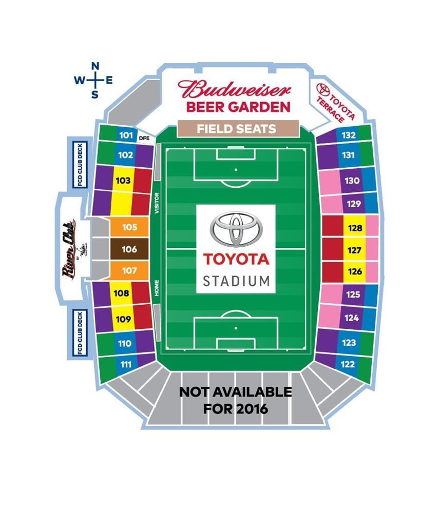 žemėlapis "Toyota" Stadionas Dallas