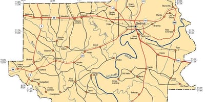 Žemėlapis Dallas apskritis