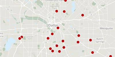 Dallas nusikaltimų žemėlapis