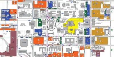 Šiaurės Teksaso universitetas Dallas žemėlapyje